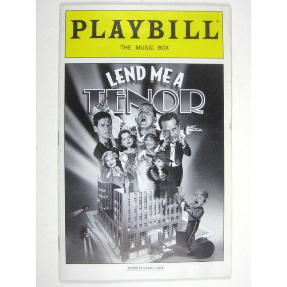 Let Me a Tenor Playbill July 2010 Tony Shalhoub Justin Bartha Anthony LaPaglia - Picture 3 of 10